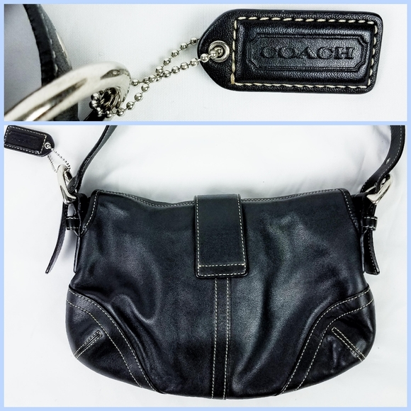 Coach Soho Flap Bag Purse Black H040-9247 Handbag - Picture 2 of 8